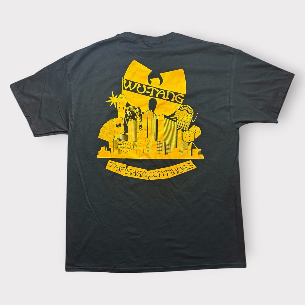 Wu-Tang Clan Las Vegas Residency T-Shirt The‎ Saga Continues Black Large 2024